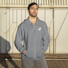 Load image into Gallery viewer, J Embroidered Zip-Up Hoodie