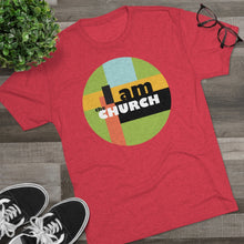 Load image into Gallery viewer, "I Am the Church" Tri-Blend Crew Tee