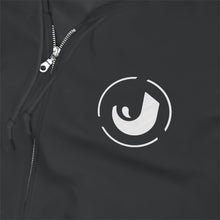 Load image into Gallery viewer, J Embroidered Zip-Up Hoodie
