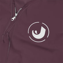 Load image into Gallery viewer, J Embroidered Zip-Up Hoodie
